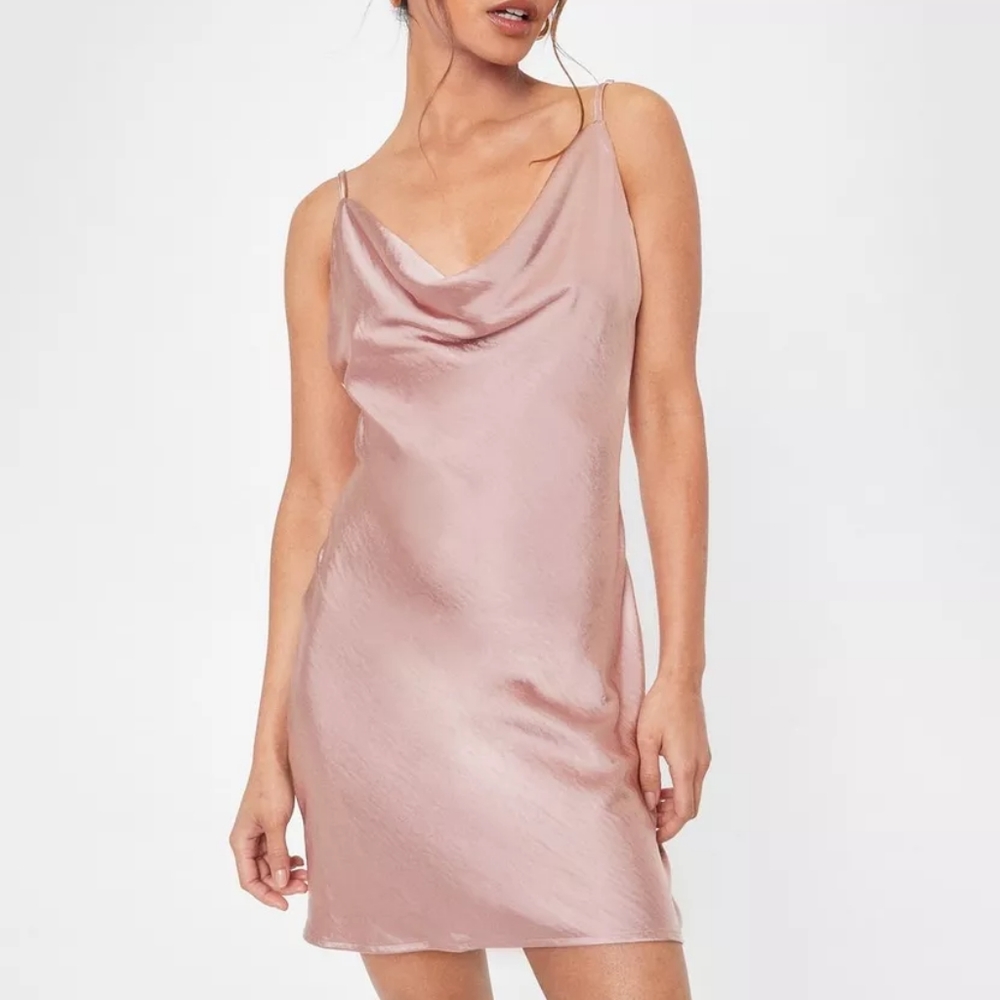 Nasty gal cowl neck slip dress